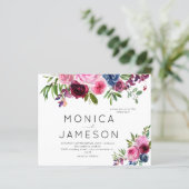 バジェットホットピンク&ネイビーブルー結婚フローラズ2 (スタンド正面)