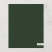 バジェットホリデーウィンターボタニカルフォトパーソナライズされた (裏面)