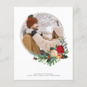 バジェットホリデーウィンターボタニカルフォトパーソナライズされた (正面)