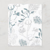 バジェットホリデーウィンターボタニカルフォトパーソナライズされた (裏面)