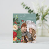 バジェットホリデーウィンターボタニカルフォトパーソナライズされた (スタンド正面)