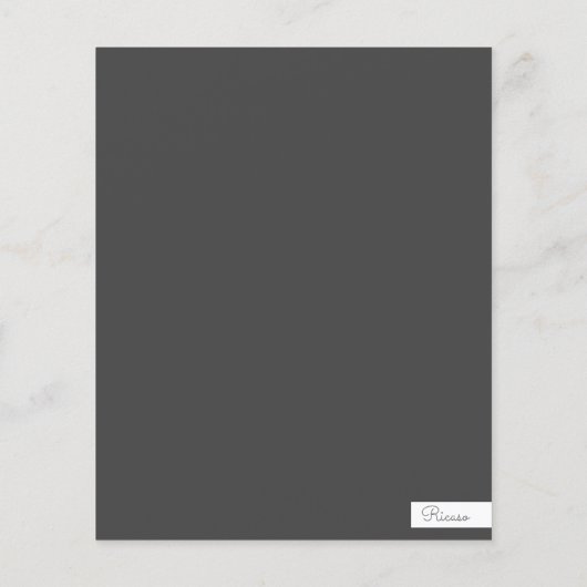 バジェットホリデーウィンターボタニカルフォトパーソナライズされた (裏面)