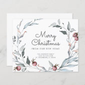 バジェットホリデーグリーナリーリースニューアドレスカード (正面/裏面)