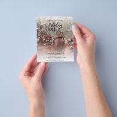 バジェットホリデーディナーパーティの招待状 チラシ (手)