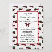 バジェットホリデーパーティーヴィンテージトラック招待状 招待状 (正面)