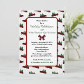 バジェットホリデーパーティーヴィンテージトラック招待状 招待状 (スタンド正面)