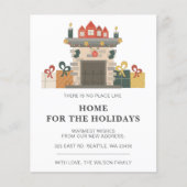 バジェットホリデーファイアプレイスウェーブムーバルホリデーカード (正面)