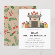 バジェットホリデーファイアプレイスウェーブムーバルホリデーカード