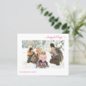 バジェットホリデー2写真モダン2024ミニマルカード (スタンド正面)