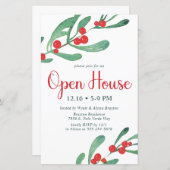 バジェットホリーオープンハウスパーティの招待状 (正面/裏面)