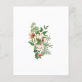 バジェットホリーパインウィンターウェディング招待状 (裏面)