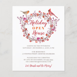 バジェットホリーベリーリースホリデーパーティーの招待 チラシ