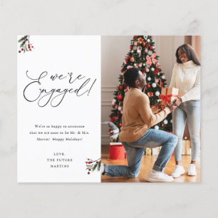 バジェットホリーベリー私たちは婚約した2フォトホリデー チラシ