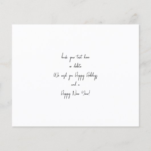 バジェットホリーベリーHフォトホリデーまたはクリスマス (裏面)