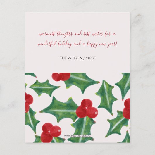 バジェットホリー引っ越しましたホリデーアナウンス (裏面)