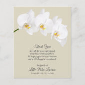 バジェットホワイトオーキッド葬儀メモリアルありがとう チラシ (正面)