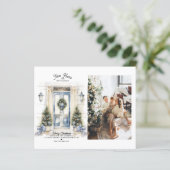 バジェットホワイトクリスマスドア新しいホームフォトムービング (スタンド正面)