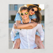 バジェットホワイトシェード結婚フォト (裏面)