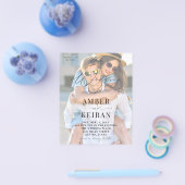 バジェットホワイトシェード結婚フォト チラシ (シングル)