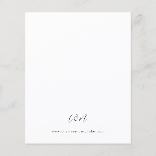 バジェットホワイトソフトフローラ&ユーカリ結婚ス (裏面)