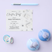 バジェットホワイトパインクリスマスパーティー チラシ (シングル)