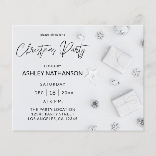 バジェットホワイトパインクリスマスパーティー チラシ (正面)