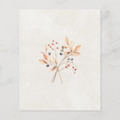 バジェットホワイトパンプキン80th誕生日招待状 (裏面)