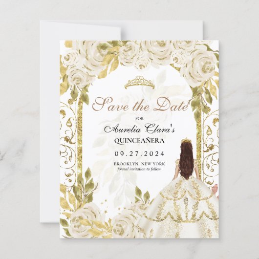 バジェットホワイトフローラプリンセス金ゴールドアーチキンセアニェラ (正面)