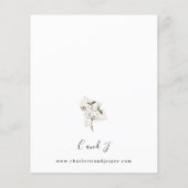 バジェットホワイトボー結婚ホフローラのV2 LN (裏面)