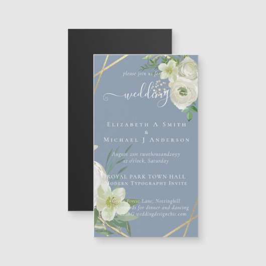 バジェットホワイトローズグリーン結婚金ゴールド (正面/裏面)