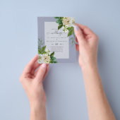 バジェットホワイトローゼズ招待状結婚ズシック チラシ (手)