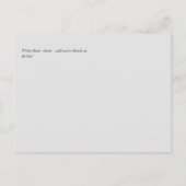 バジェットホワイトローゼブーケ結婚フローラ ポストカード (裏面)