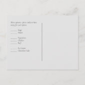 バジェットホワイトローゼブーケ結婚フローラ ポストカード (裏面)