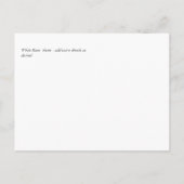 バジェットホワイトローゼブーケ結婚フローラ ポストカード (裏面)