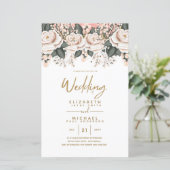 バジェットホワイトローゼボタニカルウェディングA9 (スタンド正面)