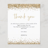 バジェットホワイト金ゴールドグリッター2024卒業感謝してい (正面)