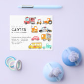 バジェットホンクビープVroom交通キッド誕生日 チラシ (シングル)