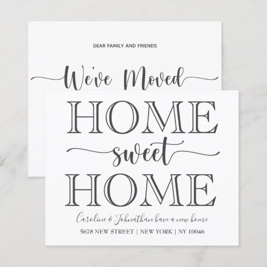 バジェットホームスイートホームムービングアナウンスメント (正面/裏面)