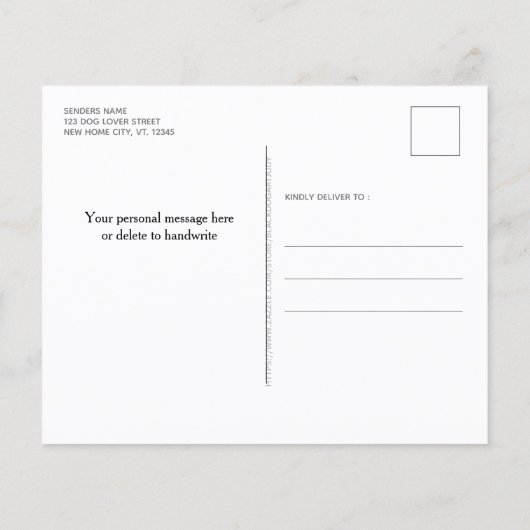 バジェットホームスイートホーム引っ越しましたペットムービングカード (裏面)