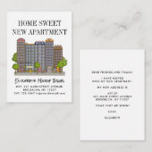 バジェットホームスウィートニューシティアパートメントモーティングムービング ノートカード (正面/裏面)