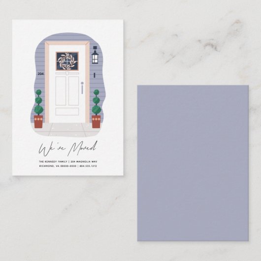 バジェットホームリースハウスナンバムービングカード ノートカード (正面/裏面)