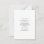 バジェットホーム休暇のためのクリスマスフォトムービング ノートカード (裏面)