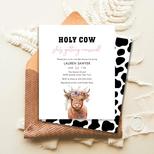 バジェットホーリーカウウェスタン女性のカーボーイブライダルシャワー