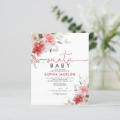 バジェットホーリークリスマスサンタベビーシャワー招待状 (スタンド正面)