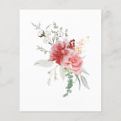 バジェットホーリークリスマスサンタベビーシャワー招待状 (裏面)