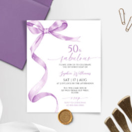 バジェットボウ50と素晴らしい誕生日招待状