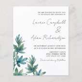 バジェットボタニカルウォーターの色の結婚葉 (正面)