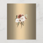 バジェットボタニカルエレガンスゴールデンウェディング招待 チラシ (裏面)