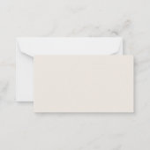 バジェットボタニカルガーデングリーナリーRSVP 結婚's ノートカード (裏面)