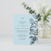 バジェットボタニカルガーデン葉ズウェディング招待 (スタンド正面)